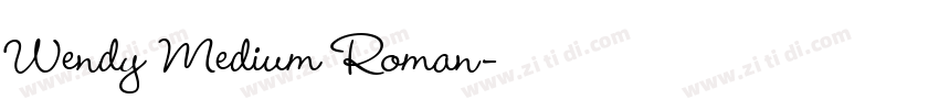 Wendy Medium Roman字体转换